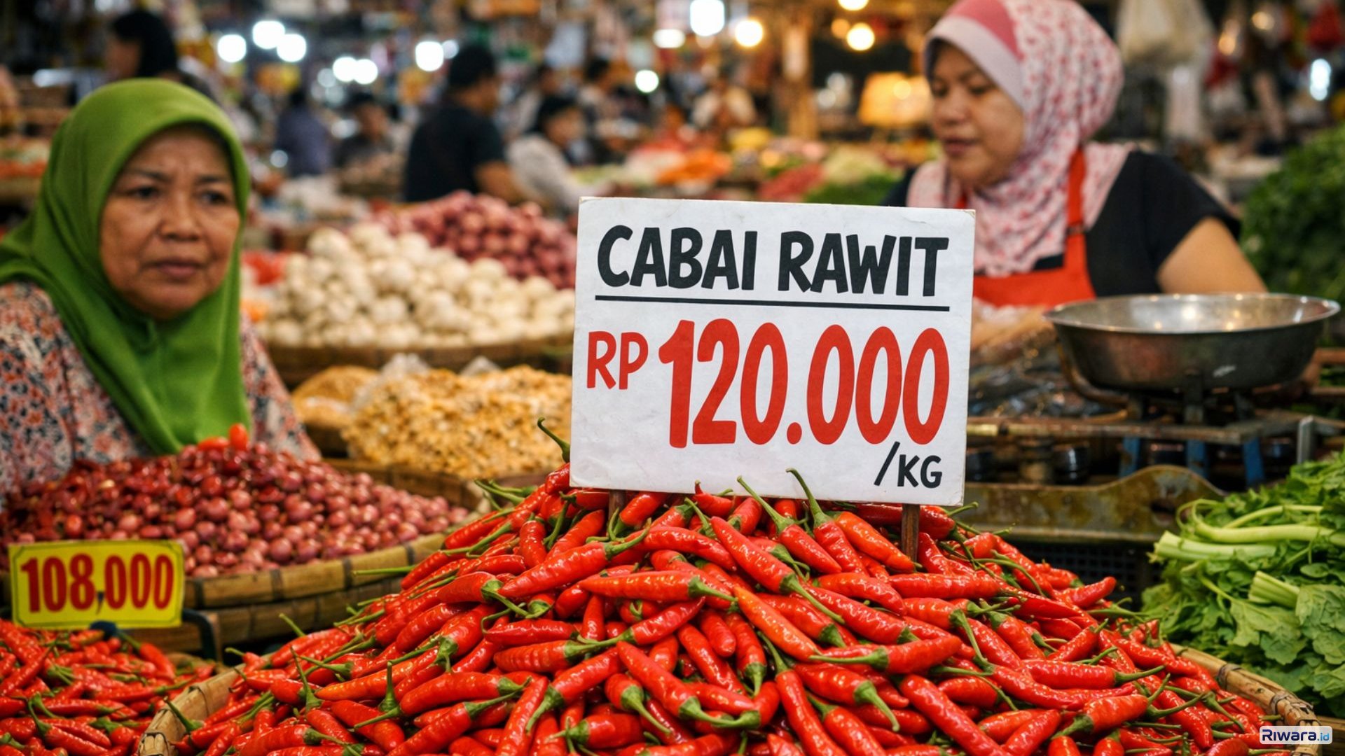 Lonjakan harga cabai rawit merah terjadi di Jakarta meski pasokan disebut aman selama Lebaran 2026.